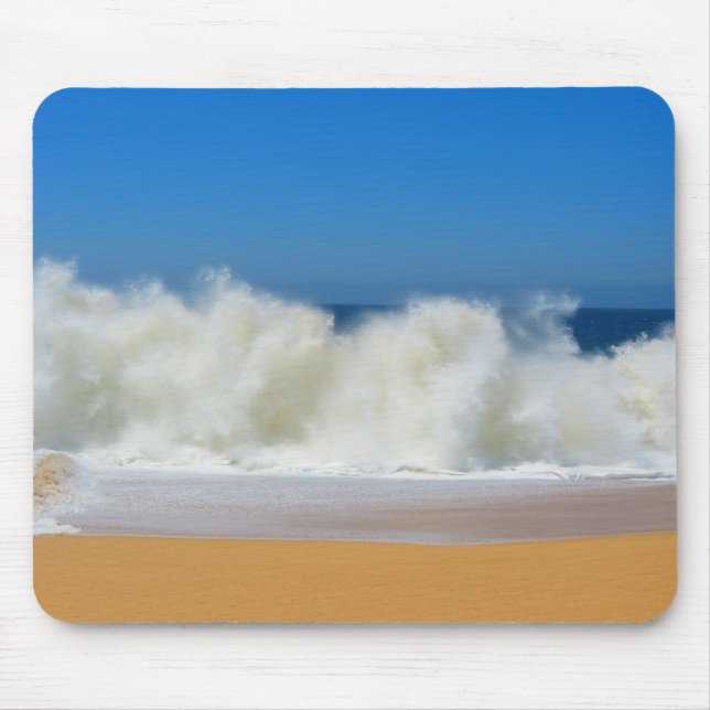 Mousepad Bloco de ondas do oceano em queda (Frente)