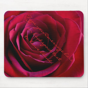 Mousepad Bloco de Rosa vermelha Personalizado do Bloco de r