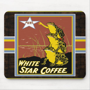 Mousepad Bloco de Sapo de Café White Star