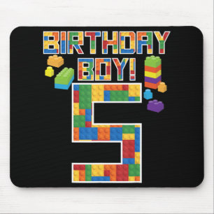 Mousepad Bloco Edifício De Blocos De 5 Bonito De Aniversári