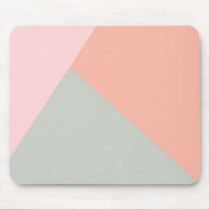 Mousepad Bloco geométrico de cor pastel abstrato