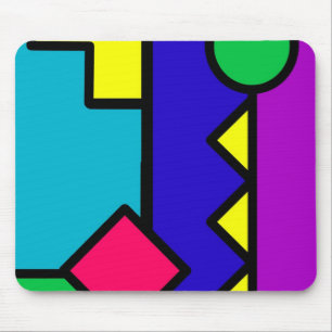 Mousepad Bloco retro da cor 80s