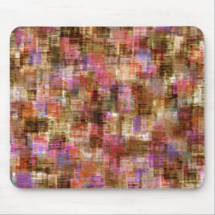 Mousepad Blocos Coloridos Rosa Marrom