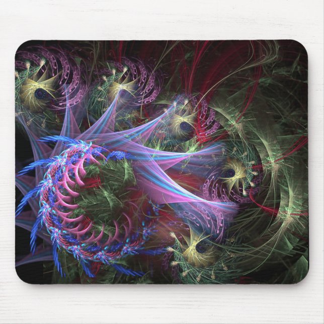 Mousepad Blocos de Cheio de Fitas Fractais (Frente)
