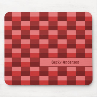Mousepad Blocos de Cor Tons Vermelhos