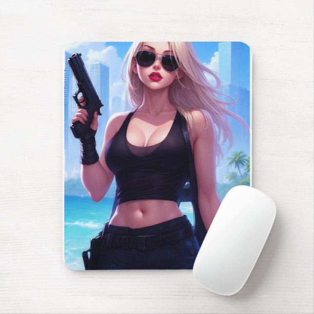 Mousepad Blondie Bangs Back (Com mouse)