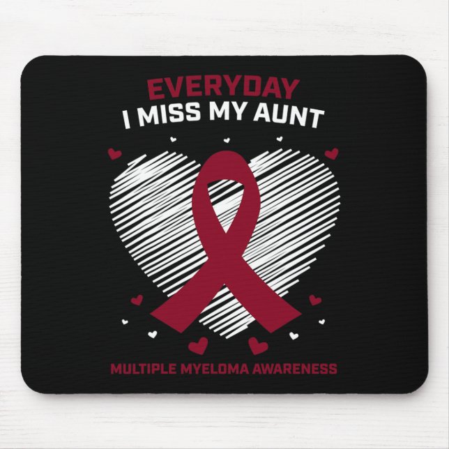 Mousepad Blood Cancer In Memory Of My Aunt Multiple Myeloma (Frente)