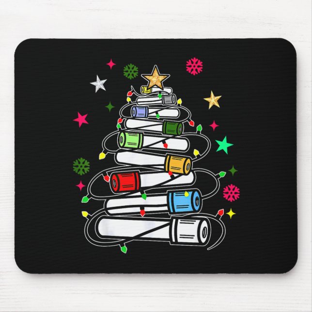 Mousepad Blood Tube Christmas Tree Phlebotomist Tech Phleb  (Frente)