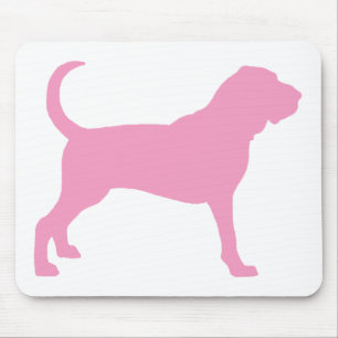 Mousepad Bloodhound (rosa)