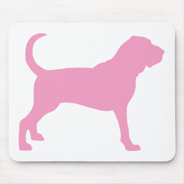 Mousepad Bloodhound (rosa) (Frente)