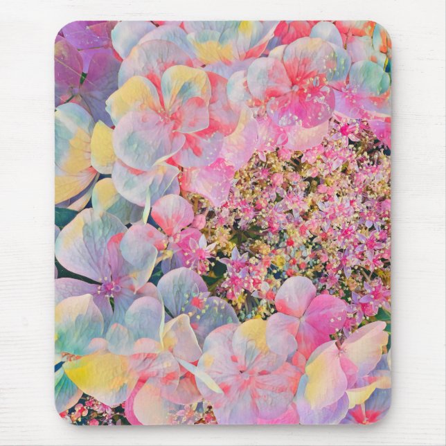 Mousepad Blooming Summer Hydrangea Flower (Frente)