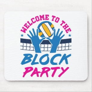 Mousepad Bloqueador do Meio de Voleibol Bem-vindo ao Bloco