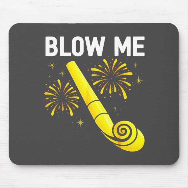 Mousepad Blow Me Fireworks Countdown Happy New Year 2026 Co (Frente)