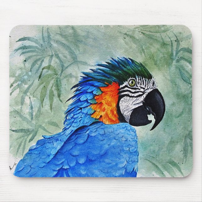Mousepad Blue and Gold Macaw (Frente)