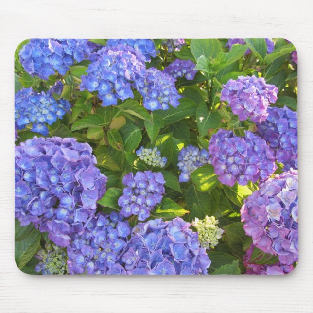 Mousepad Blue and Purple Hydrangeas (Frente)