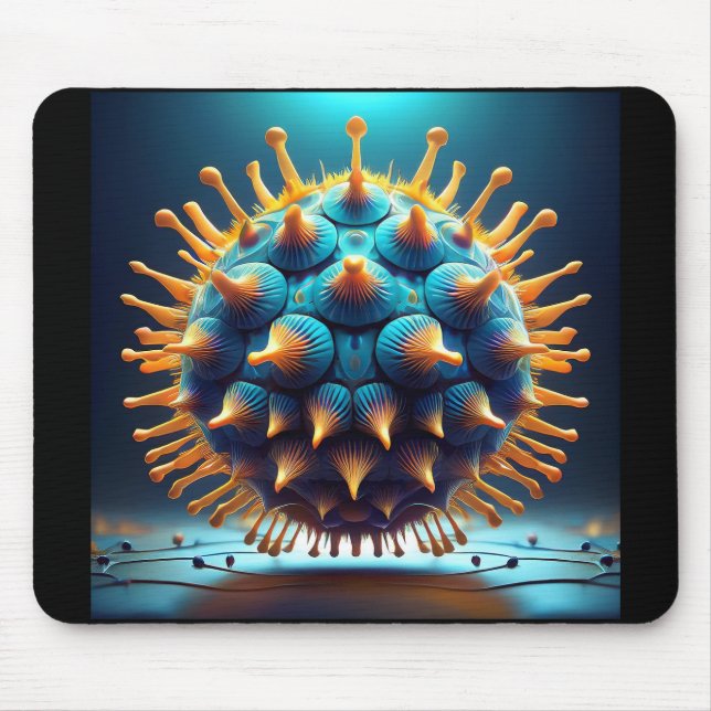 Mousepad Blue And Yellow Spore Ball (Frente)