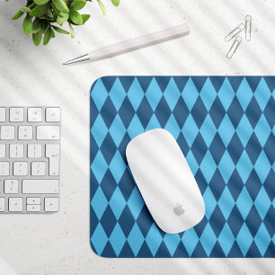 Mousepad Blue Bavaria Rhombus Flag Pattern