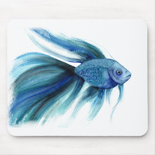 Mousepad Blue Betta Fish (Frente)