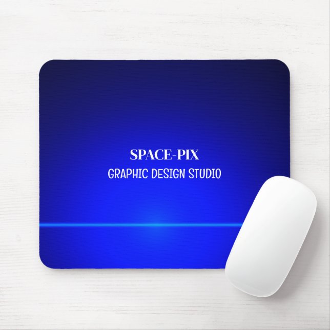 Mousepad Blue Bokeh Guilloché Design, Designer Gráfico (Com mouse)