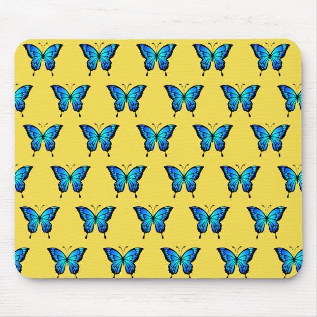 Mousepad Blue Butterflys por armazenista. (Frente)