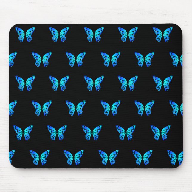 Mousepad Blue Butterflys por armazenista. (Frente)