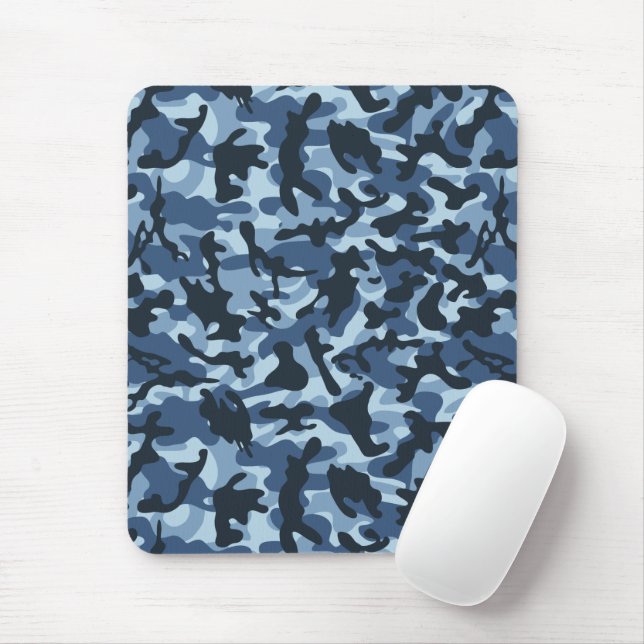 Mousepad Blue Camouflage  (Com mouse)
