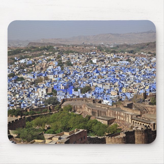 Mousepad Blue City vista de Mehrangarh Fort / Jodhpur, (Frente)