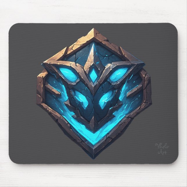 Mousepad Blue Frost Rune Emblem (Frente)