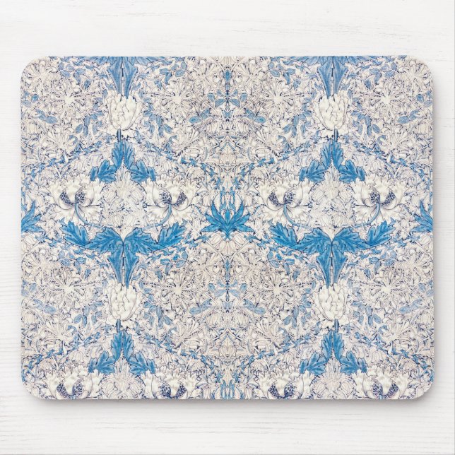 Mousepad Blue Honeysuckle (por William Morris) (Frente)