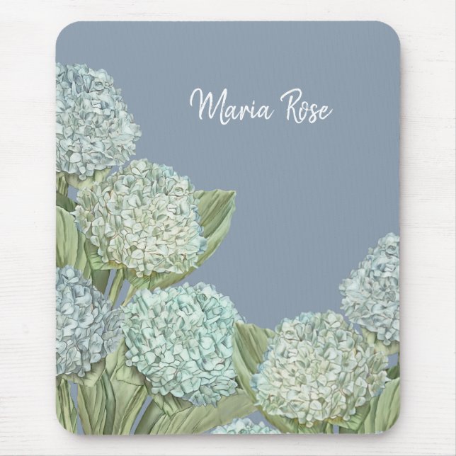 Mousepad Blue Hydrangea/ Dusty Blue (Frente)
