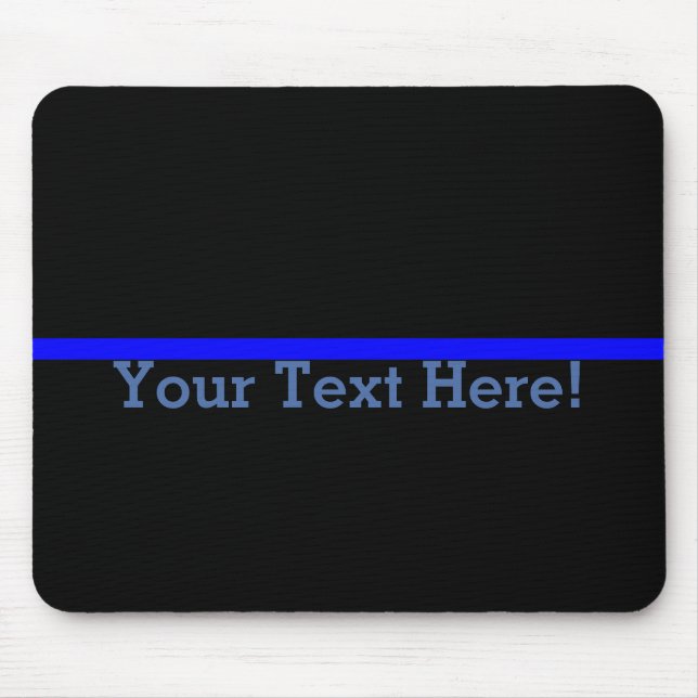 Mousepad Blue Line fino simbólico personaliza este (Frente)