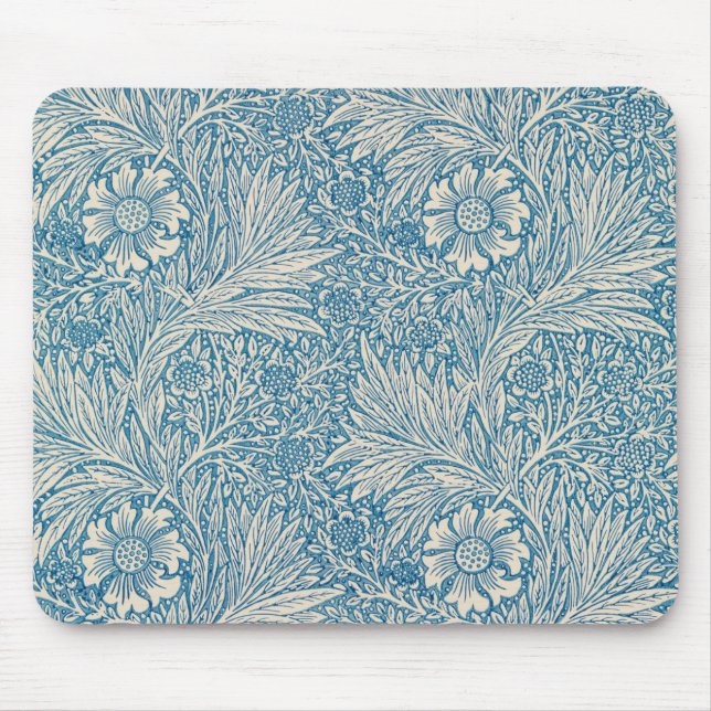 Mousepad Blue Marigolds (por William Morris) (Frente)