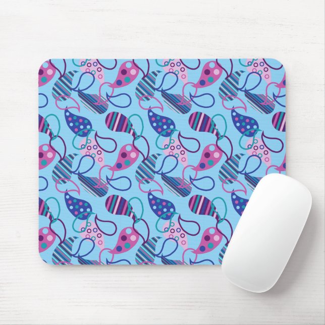 Mousepad Blue Paisley (Com mouse)
