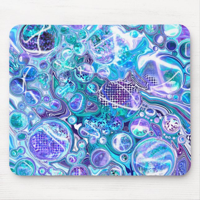 Mousepad Blue Rhapsody | Abstrato Art (Frente)
