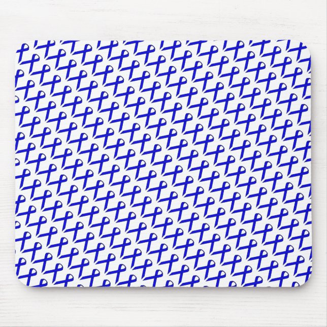 Mousepad Blue Standard Ribbon por Kenneth Yoncich (Frente)