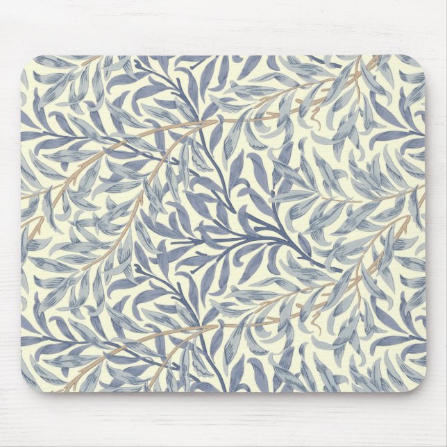 Mousepad Blue Willow Bough (por William Morris) (Frente)