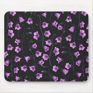 Mousepad Bluebells à meia-noite, Harebeldes, Flores 2
