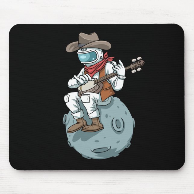 Mousepad Bluegrass Banjo Country Music Banjo Gift Cowboy (Frente)