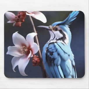 Mousepad Bluejay e Flores