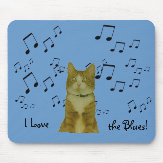 Mousepad - Blues Cat (Frente)