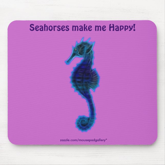 Mousepad (Blues & Greens) SEA HORSE (Frente)