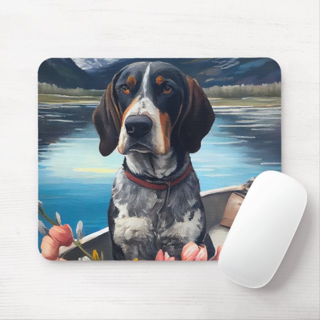 Mousepad Bluetick Conhound em um remo: Uma aventura cética (Com mouse)