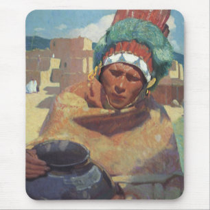 Mousepad Blumenschein, retrato do indiano do nativo