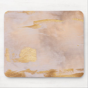 Mousepad Blush Dourado rosa e textura Dourada