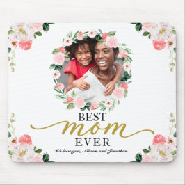 Mousepad Blush Floral Wreath Melhor Dia de as mães Da Mãe