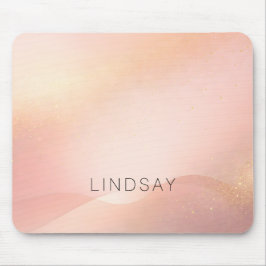 Mousepad Blush Gold Glow Gradient 