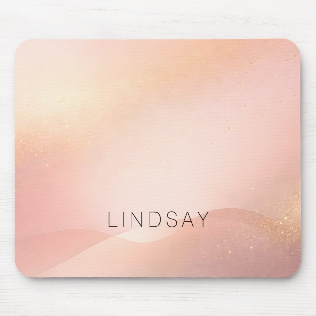 Mousepad Blush Gold Glow Gradient  (Frente)