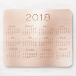 Mousepad Blush Metálico Dourado do Calendário 2018