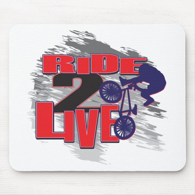 Mousepad BMX Live para Ride Ride to Live (Frente)