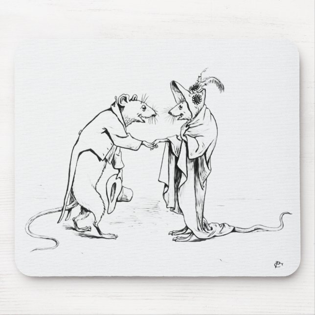 Mousepad Boa Noite de Ratos (Frente)